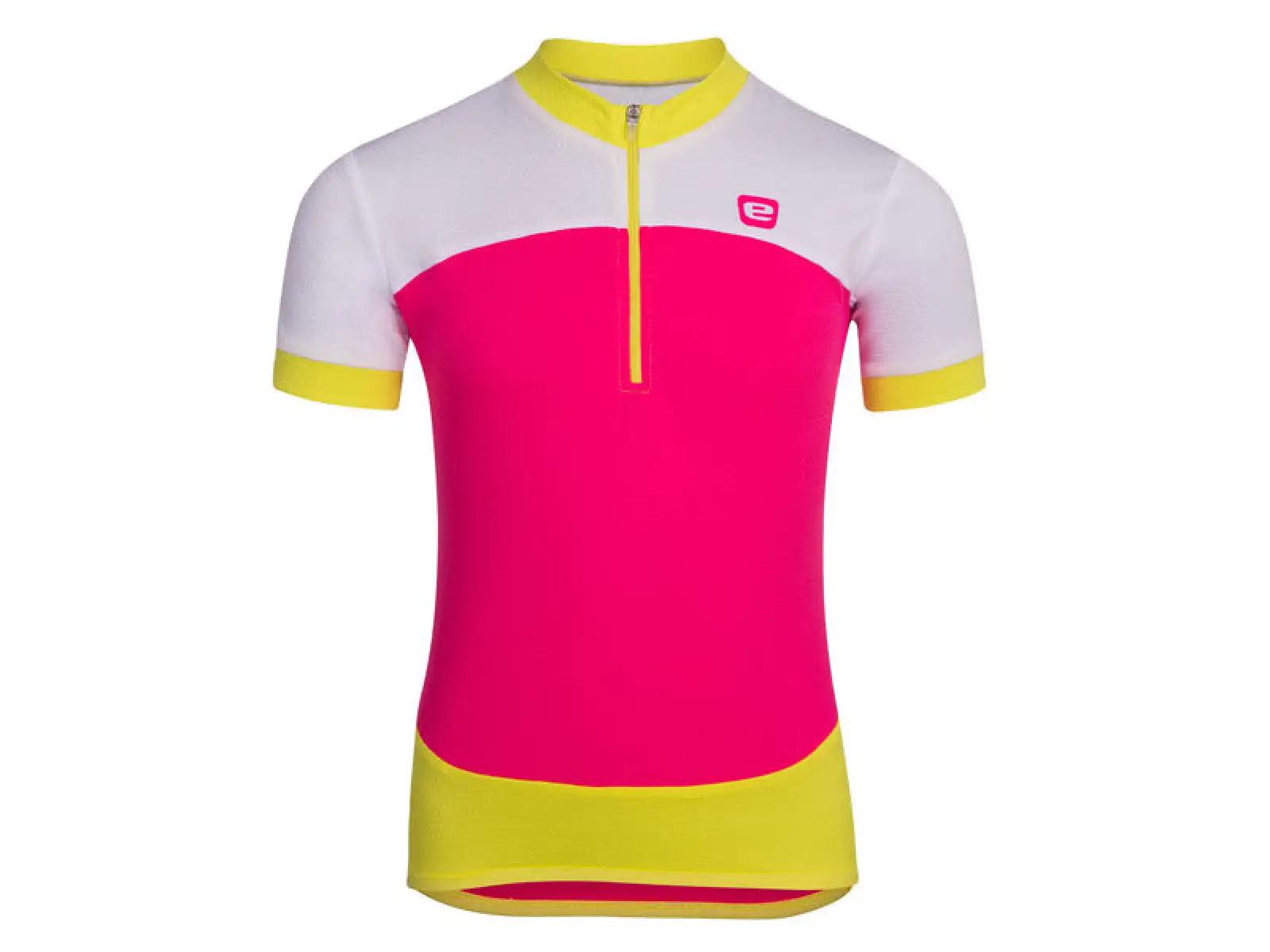 Etape Peddy detský dres s krátkym rukávom ružová/limetková