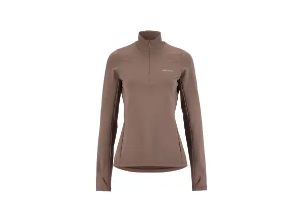 CRAFT Gain Thermal Midlayer 2 dámska mikina hnedá
