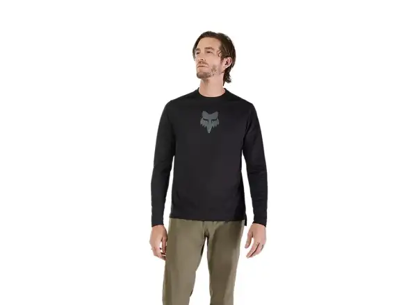 Fox Ranger Fox Head pánsky dres dlhý rukáv Black