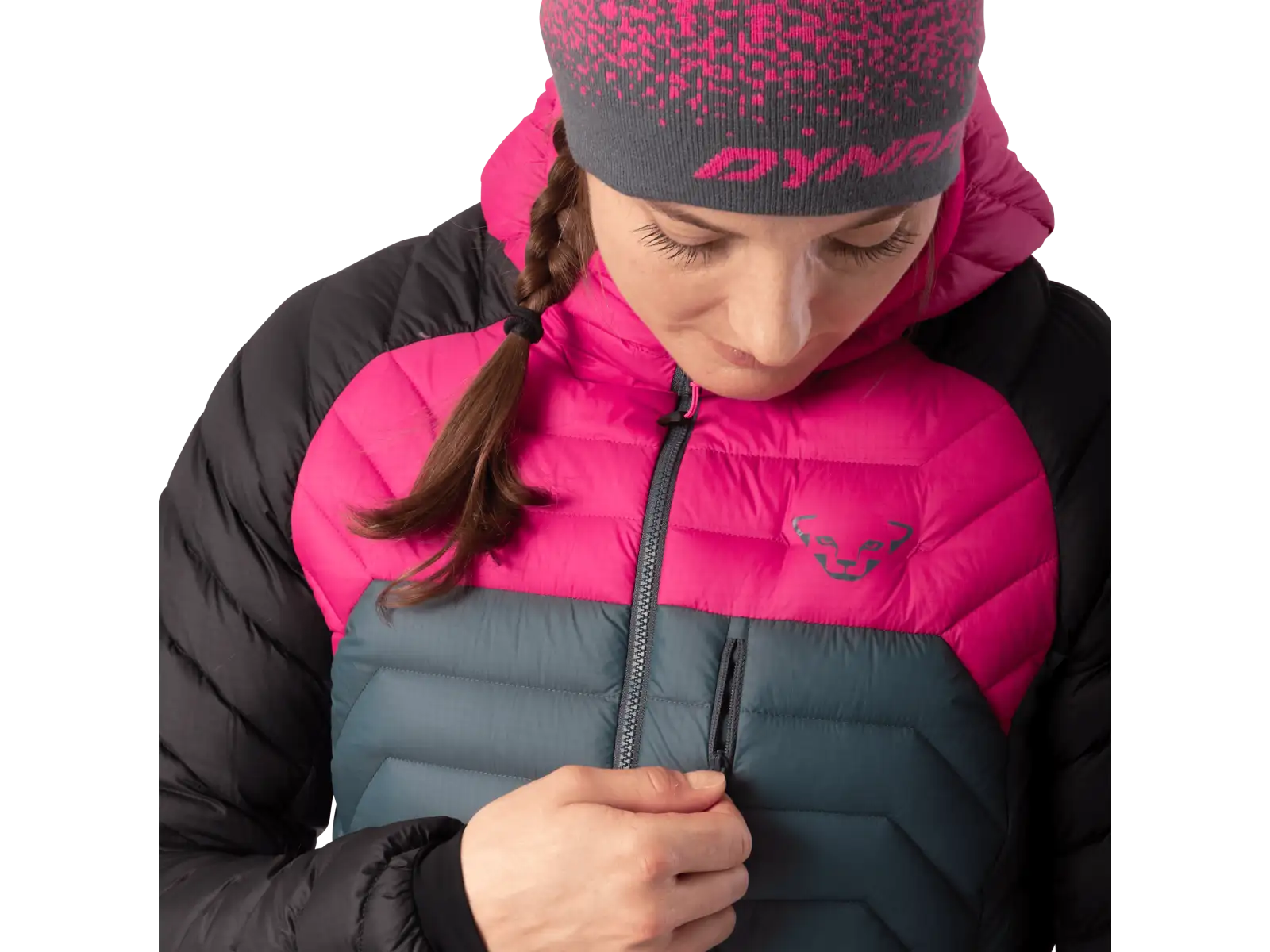 Dynafit Radical Down Hooded dámska Bunda Black Out/6550/0720