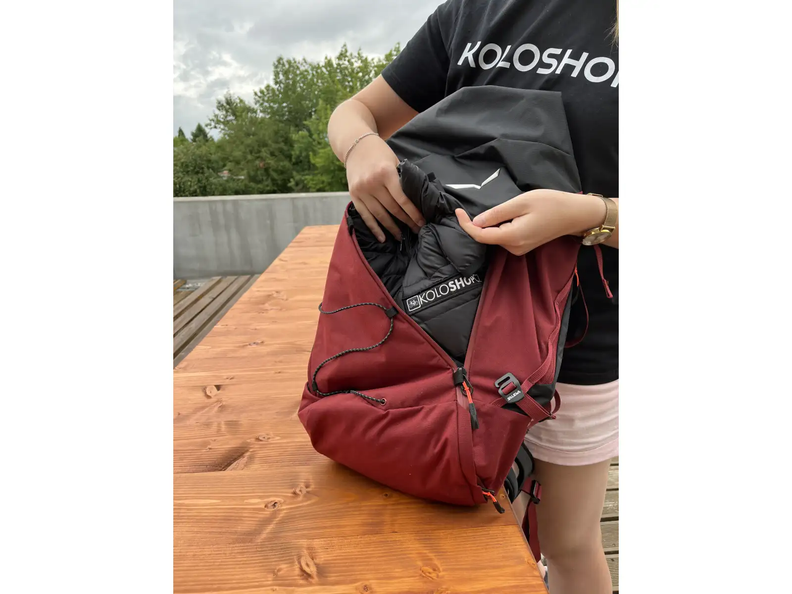 Salewa Puez dámsky batoh 32 l + 5 l Syrah/Black Out