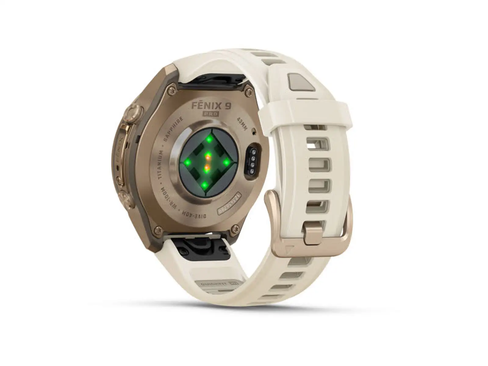 Garmin fenix 9 Pro inReach 43 mm inteligentné hodinky Autumn gold titanium/Cream/french gray