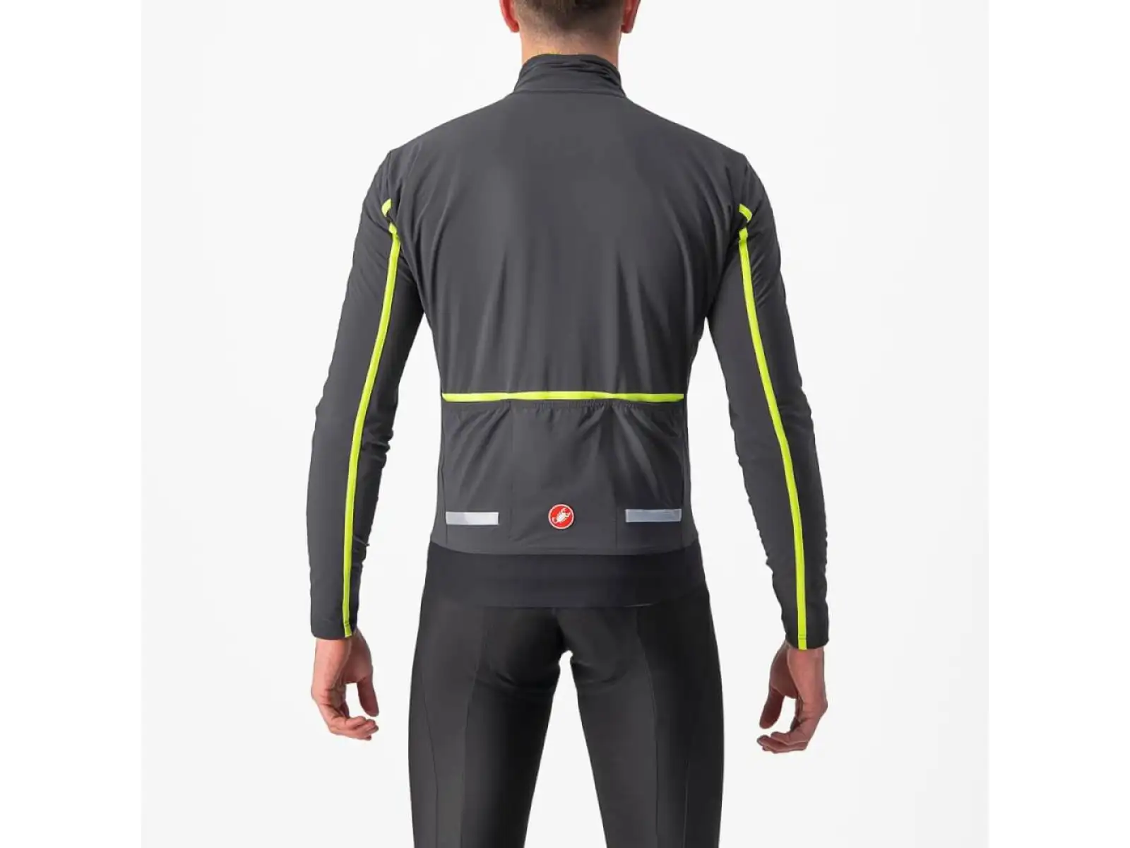 Castelli Flight Air pánska bunda gray/lime