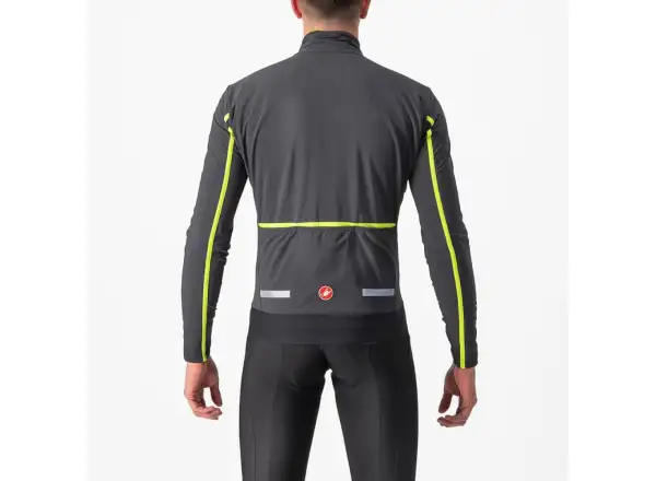 Castelli Flight Air pánska bunda gray/lime
