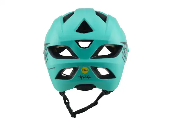 Troy Lee Designs Youth Flowline MIPS detská prilba Point Charcoal/Real Teal