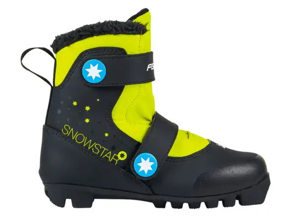 Fischer Snowstar detské topánky na bežky Black/Yellow