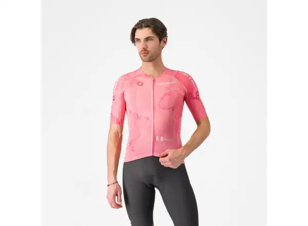 Castelli Giro 108 Race 8S pánsky dres krátky rukáv Rosa Giro