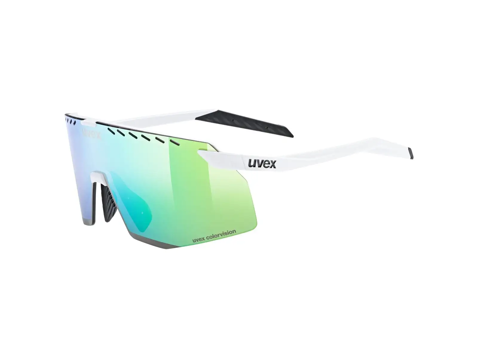 Uvex Pace Stage Colorvision okuliare  White Matt/Mirror Green