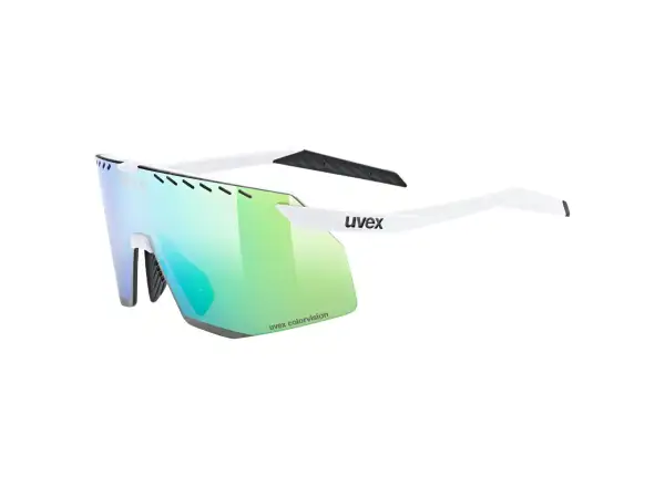 Uvex Pace Stage Colorvision okuliare  White Matt/Mirror Green