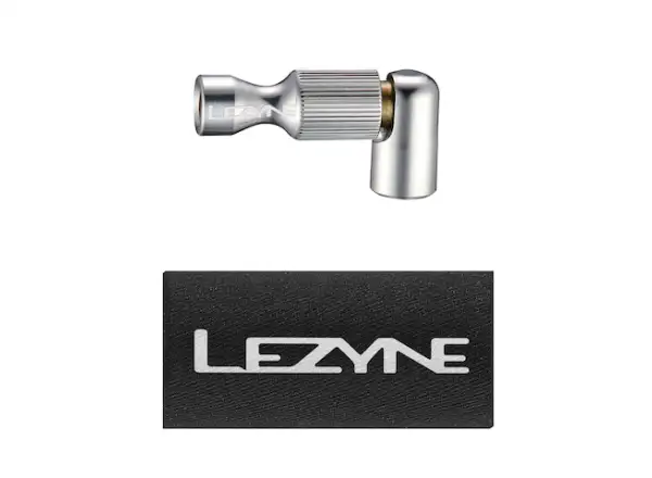 Lezyne Trigger Drive CO2 hlava k bombičkovej pumpe silver/hi-gloss