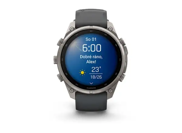 Garmin fenix 9 Pro inReach 43 mm inteligentné hodinky Carbon gray DLC Titanium Black/Pebble gray