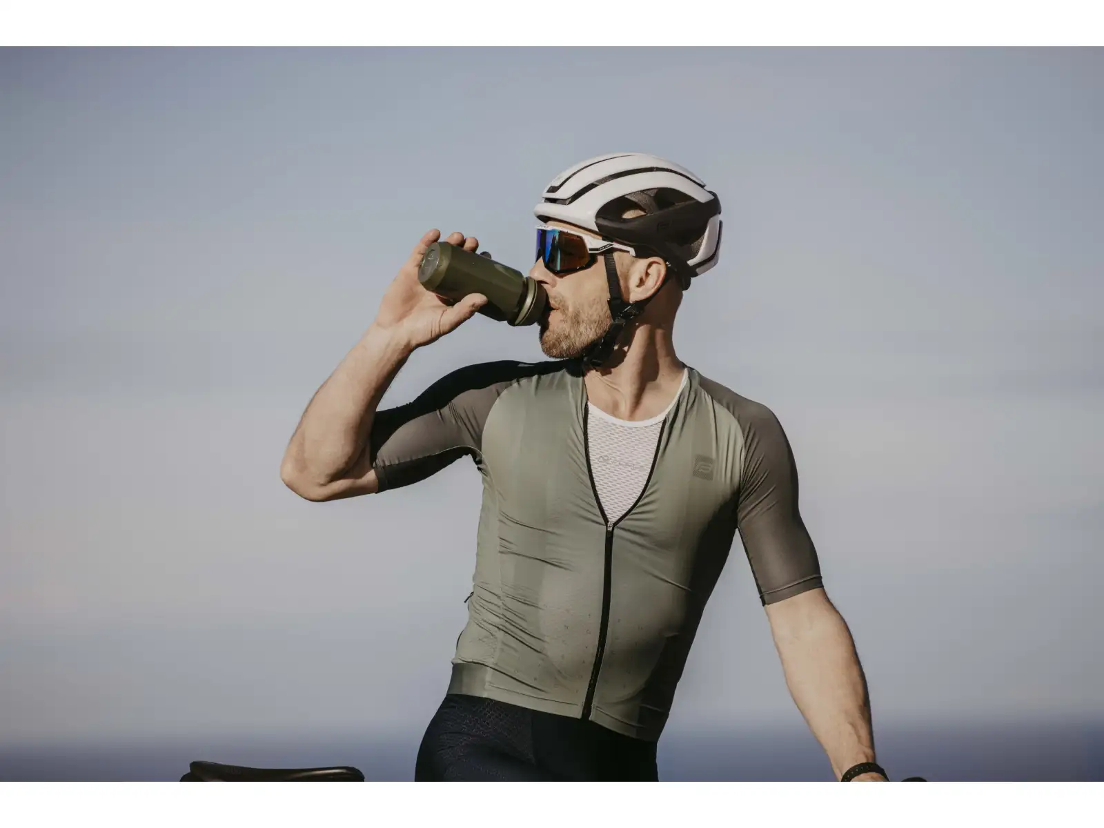 Force Bio Earth cyklistická fľaša 500 ml zelená/sivá
