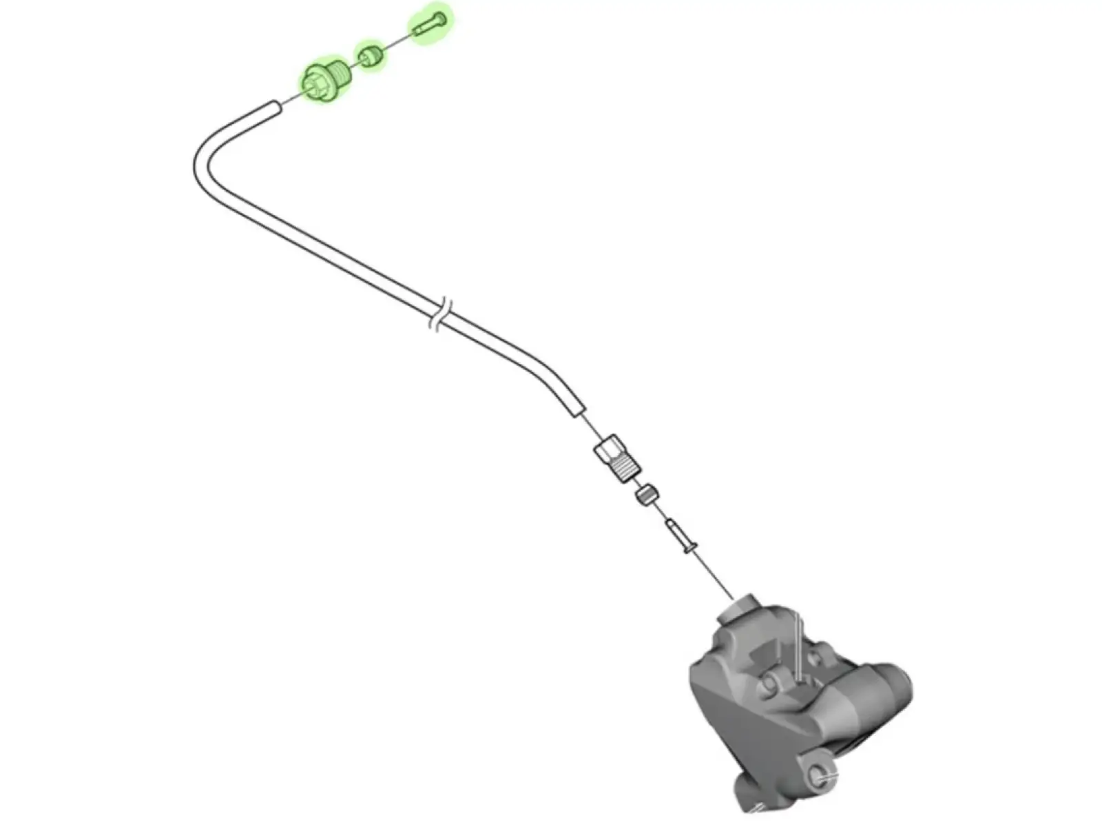 Shimano ST-R9120 / R9170 skrutka pre pripojenie hadice SM-BH90 - Y8RD98010
