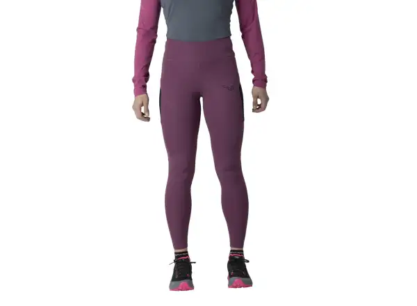 Dynafit Warm Ultra dámske zateplené legíny Amaranth
