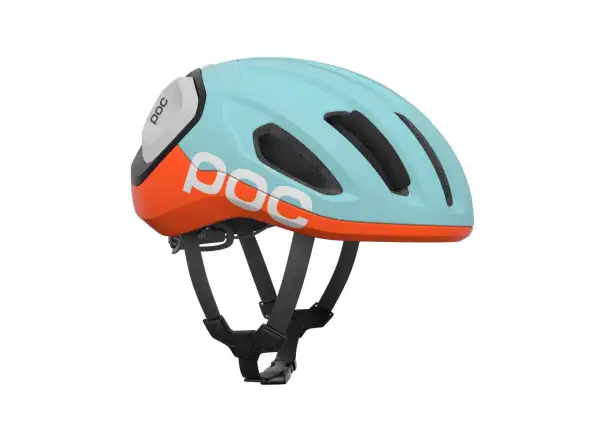 POC Amidal cestná prilba Indicolite Blue Matt/Carnelian Orange Matt