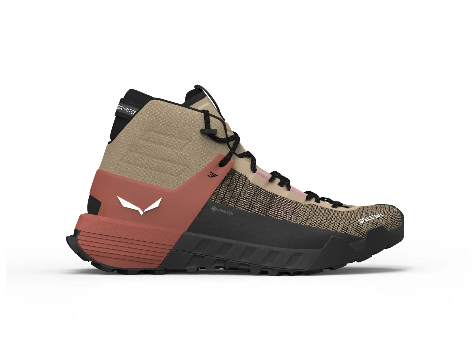 Salewa Wildfire NXT Mid GTX dámske topánky Quicksand/Etruscan Red