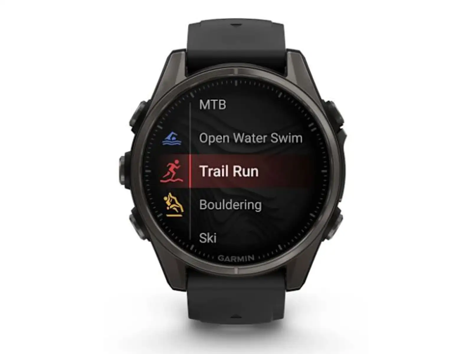 Garmin fenix 8 - 43 mm AMOLED Sapphire inteligentné hodinky Carbon titanium Black/Pebble grey