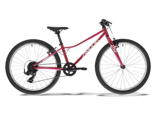 AMULET 24 Fun detský bicykel raspberry pearl/silver