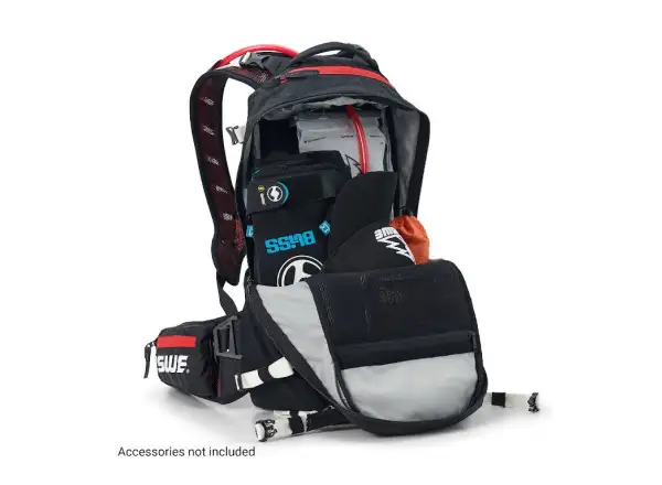 USWE Flow 16 batoh s chráničom chrbtice Black/Red 16 l