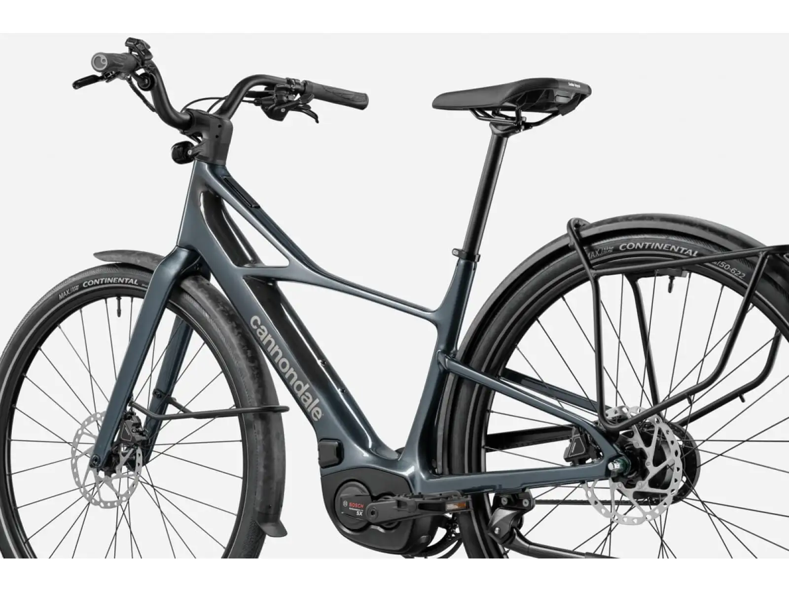 Cannondale FlyingV 2 Tungsten blue mestský ľahký elektrobicykel