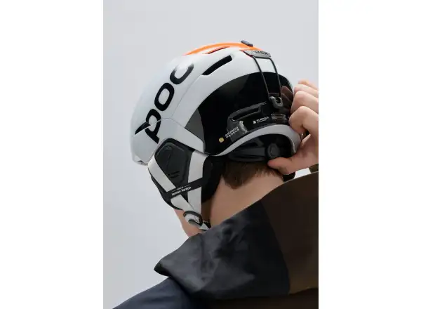 POC Obex Connect lyžiarska prilba Hydrogen White/Fluorescent Orange AVIP