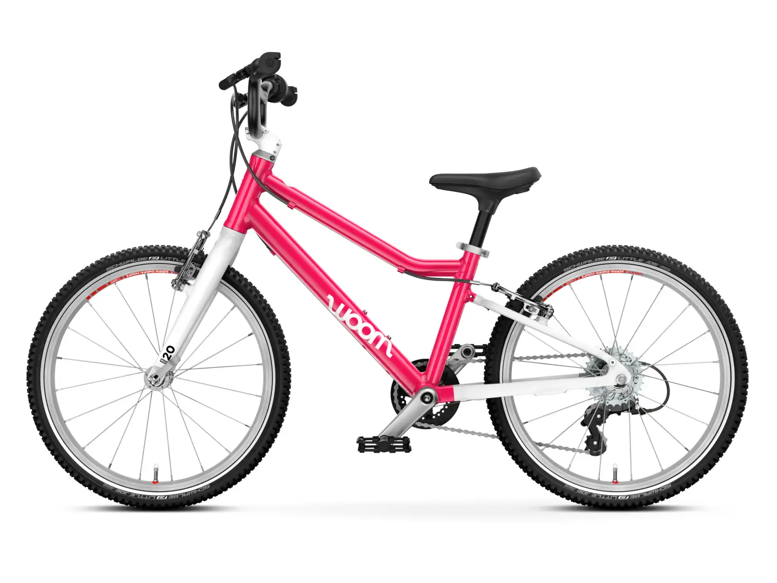 Woom GO 4 detský bicykel 20" Hot Pink
