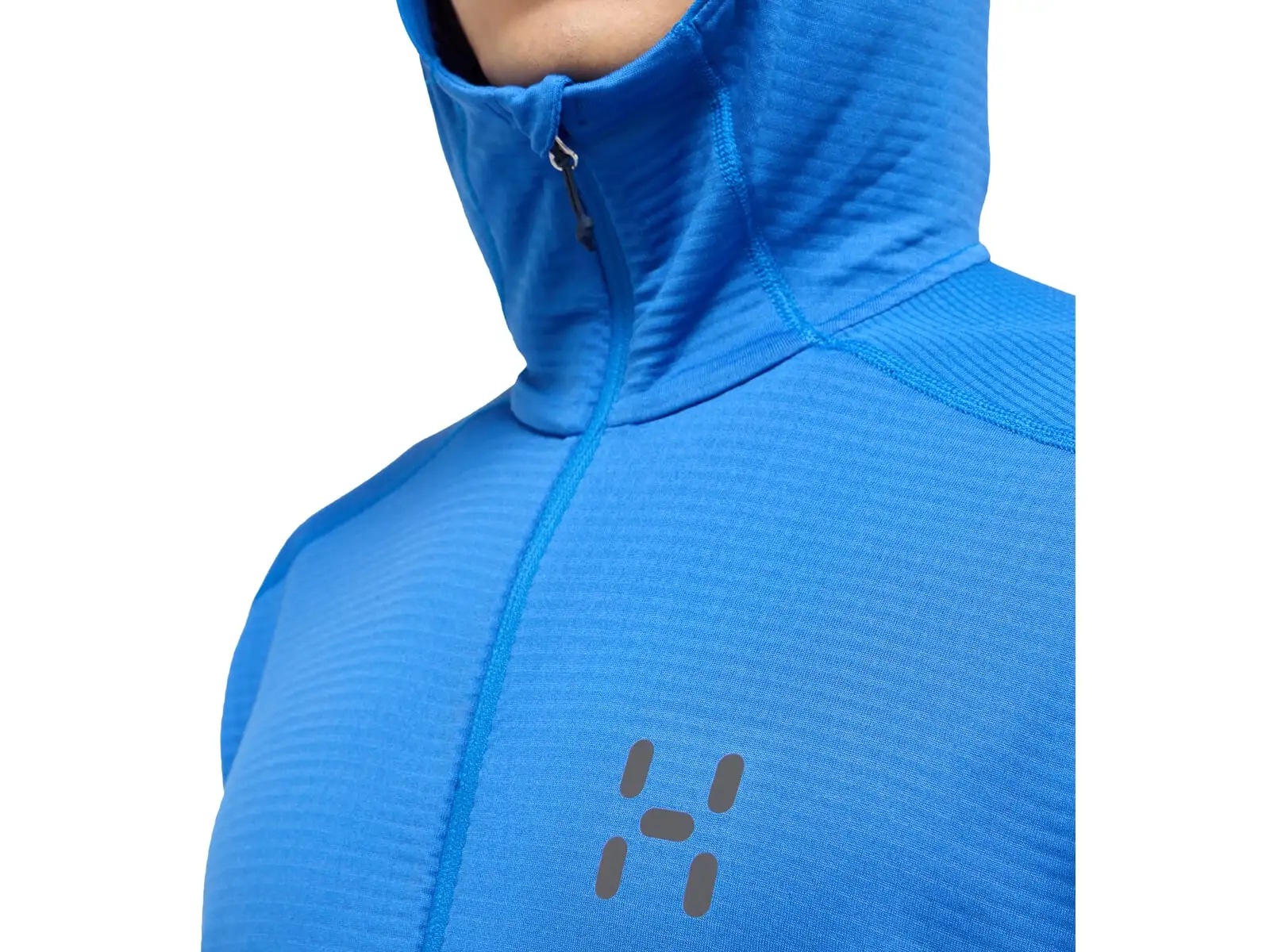 Haglöfs L.I.M Mid Multi Hood pánska mikina s kapucňou modrá