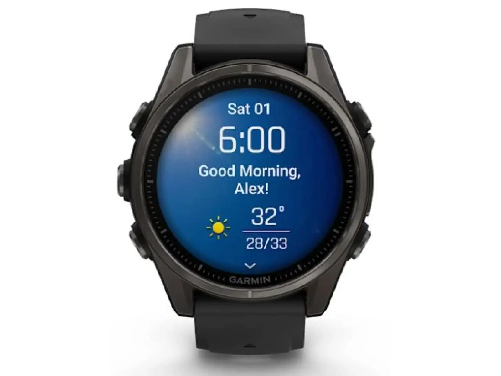Garmin fenix 8 - 43 mm AMOLED Sapphire inteligentné hodinky Carbon titanium Black/Pebble grey