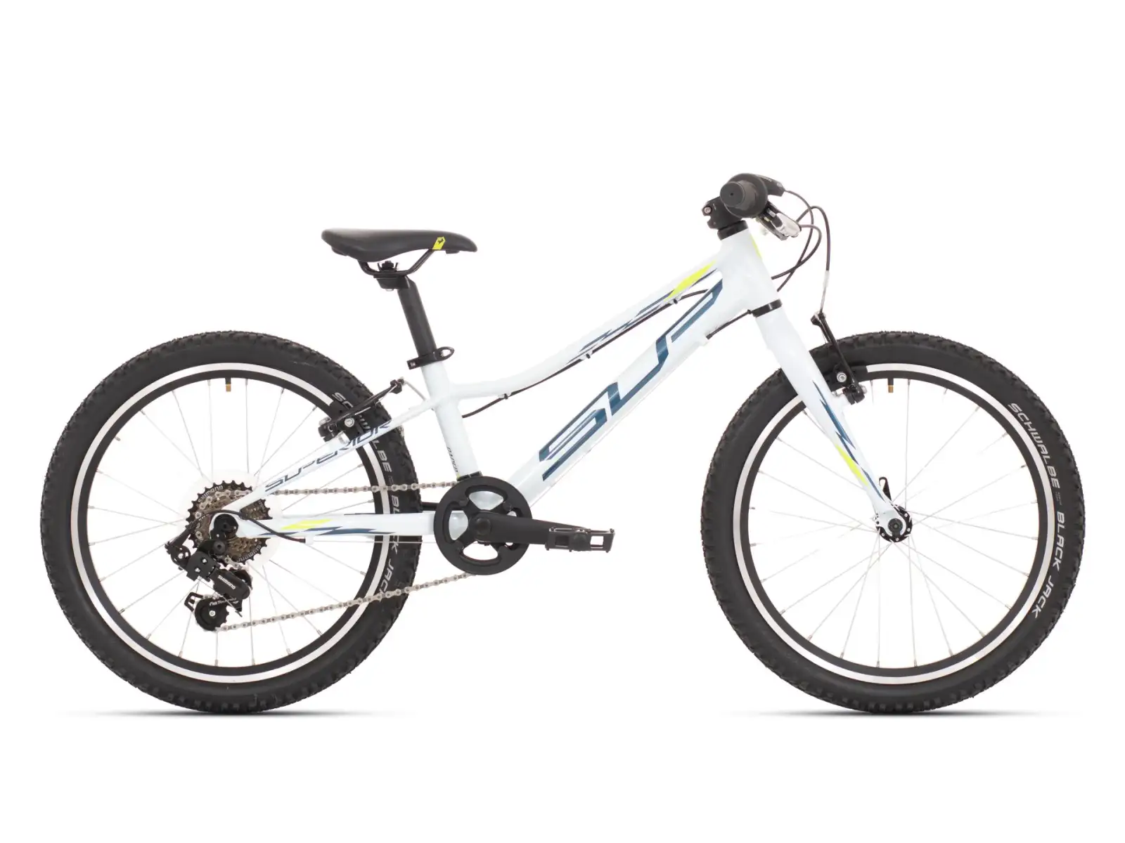 Superior Racer XC 20 Gloss White/Blue/NeonYellow detský horský bicykel