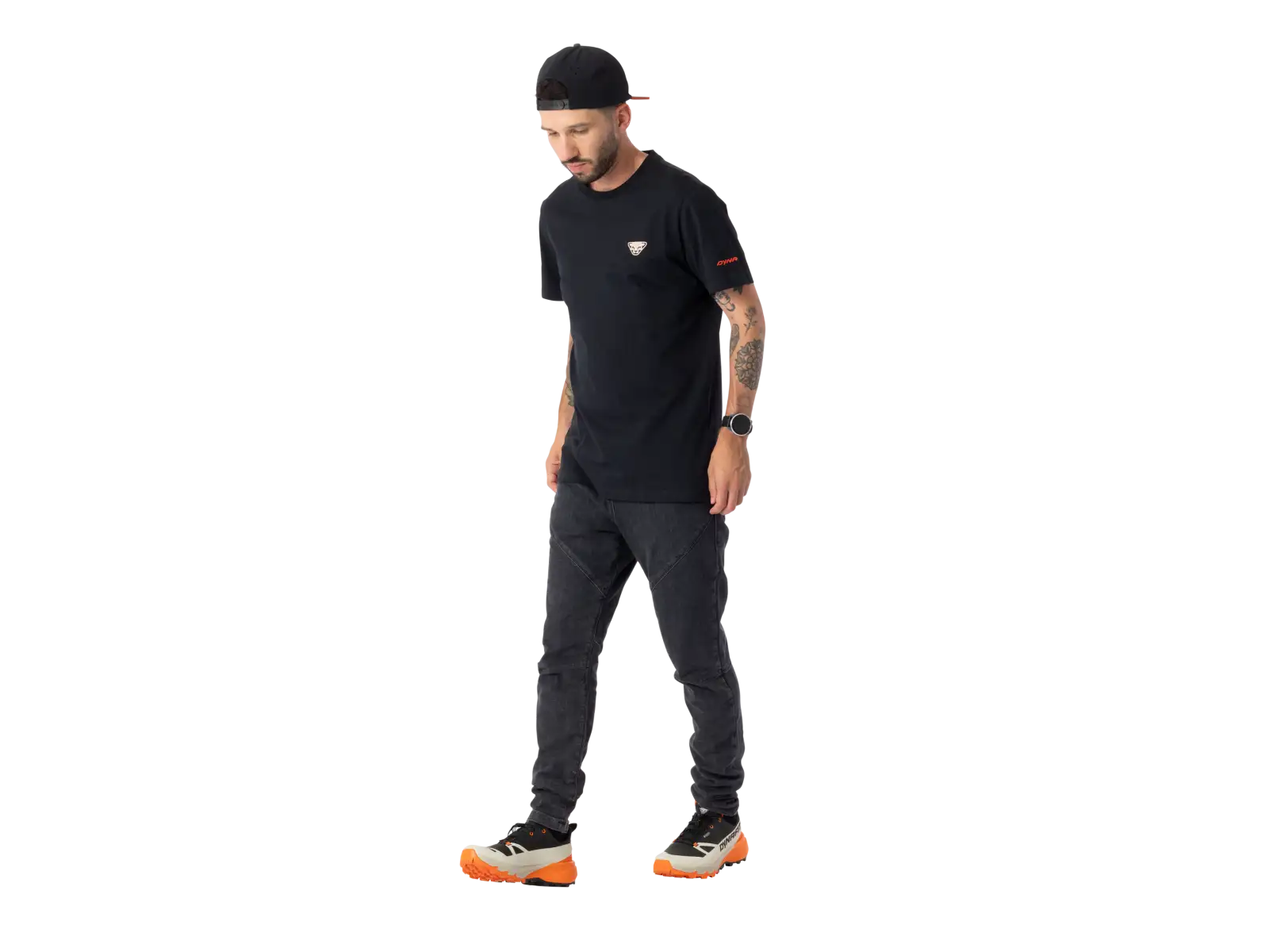 Dynafit 24/7 Graphic pánske tričko krátky rukáv Black Out/trail Crew