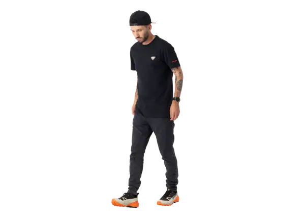 Dynafit 24/7 Graphic pánske tričko krátky rukáv Black Out/trail Crew