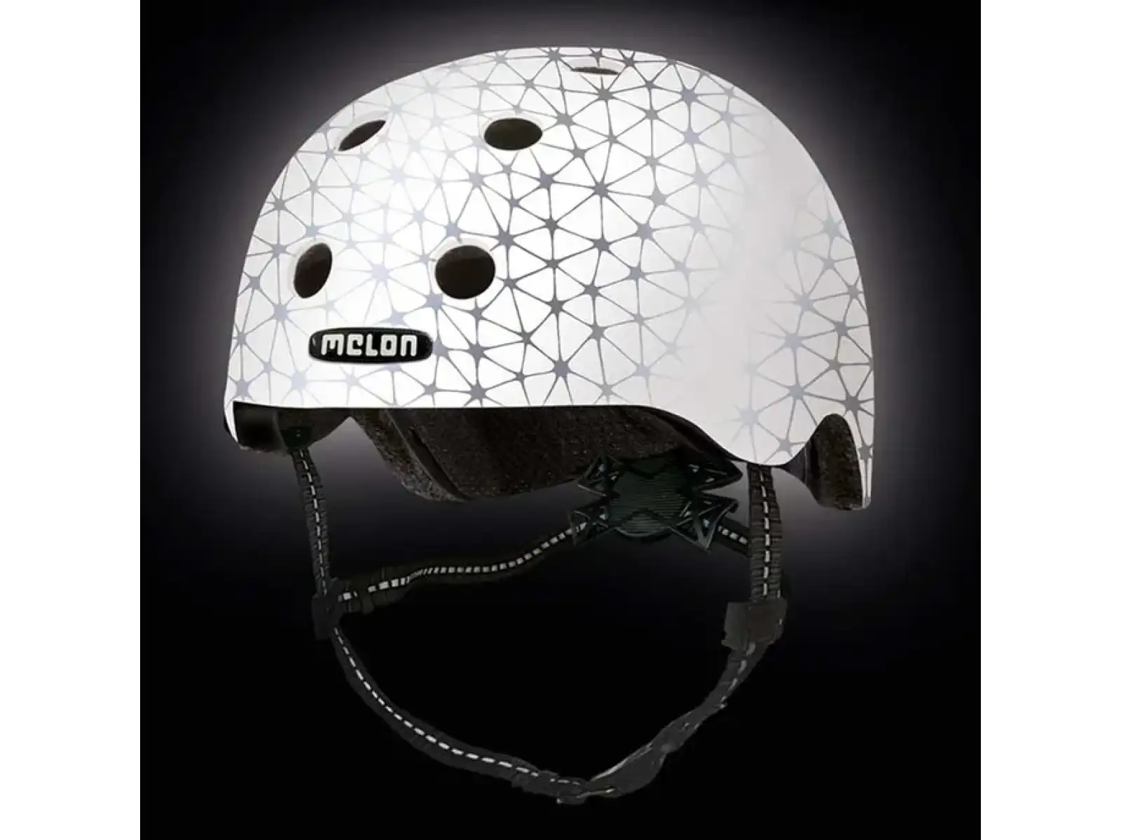Melon Toddler Reflective detská reflexná prilba Magic White