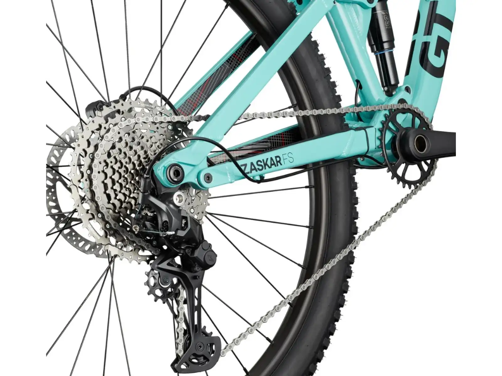 GT Zaskar FS 29 Comp horský bicykel Sea Green