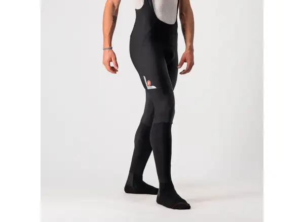Castelli Velocissimo 5 pánske nohavice s trakmi black/silver reflex