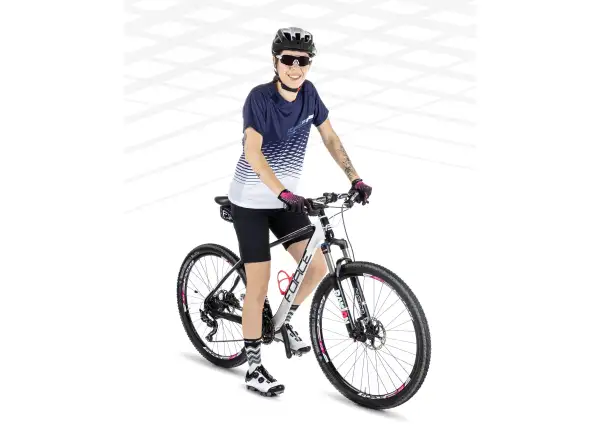 Force Angle MTB dámsky dres s krátkym rukávom White/Blue