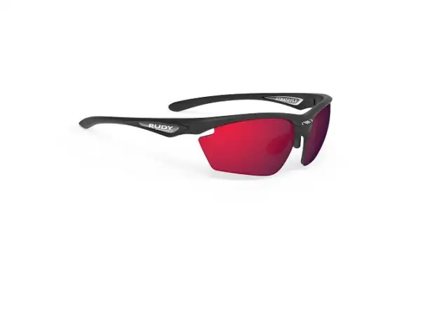Rudy Project Stratofly slnečné okuliare Black Matte Optics Multilaser Red