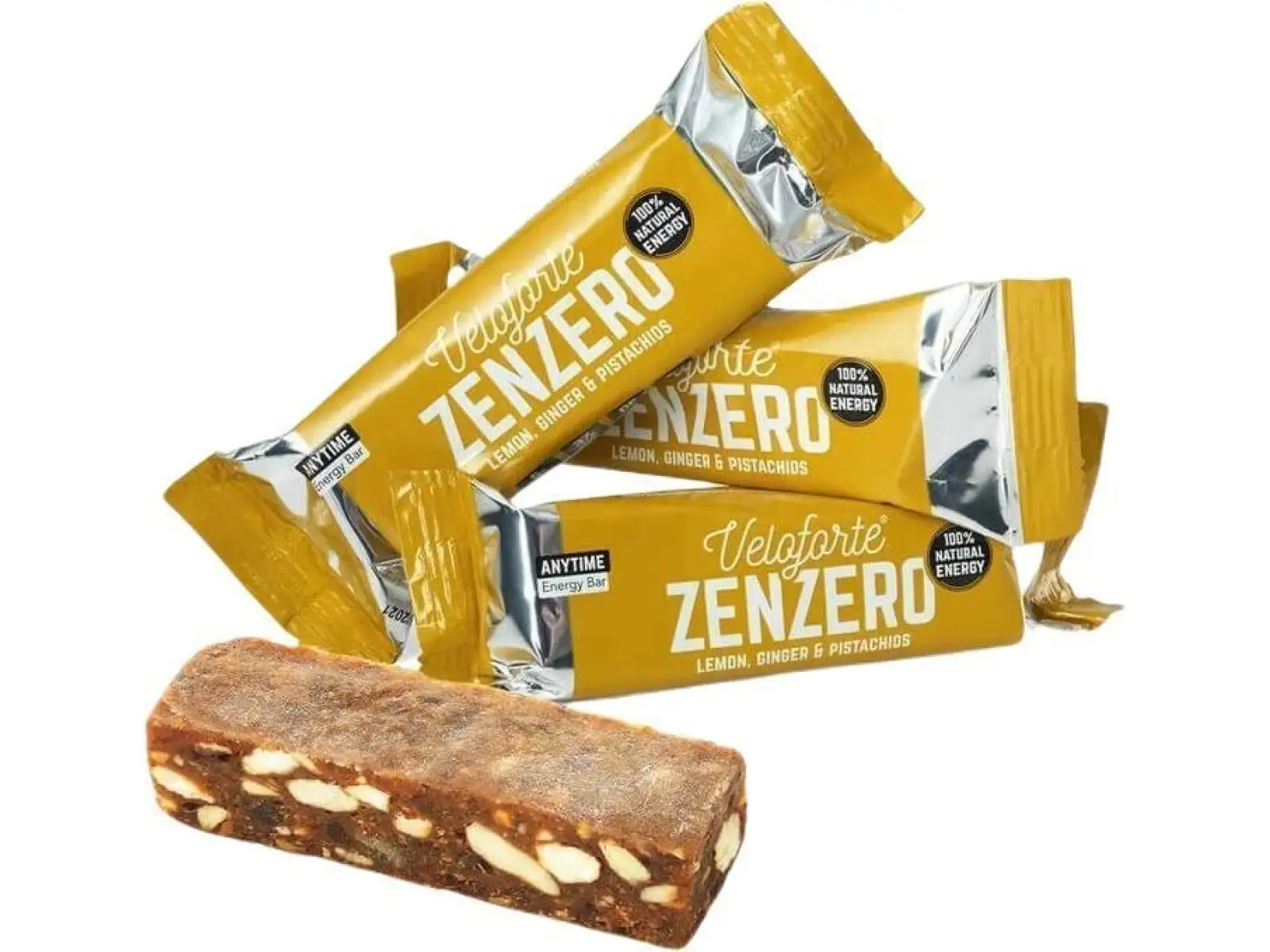 Veloforte Zenzero bar tyčinka 70 g Lemon/Ginger/Pistachios