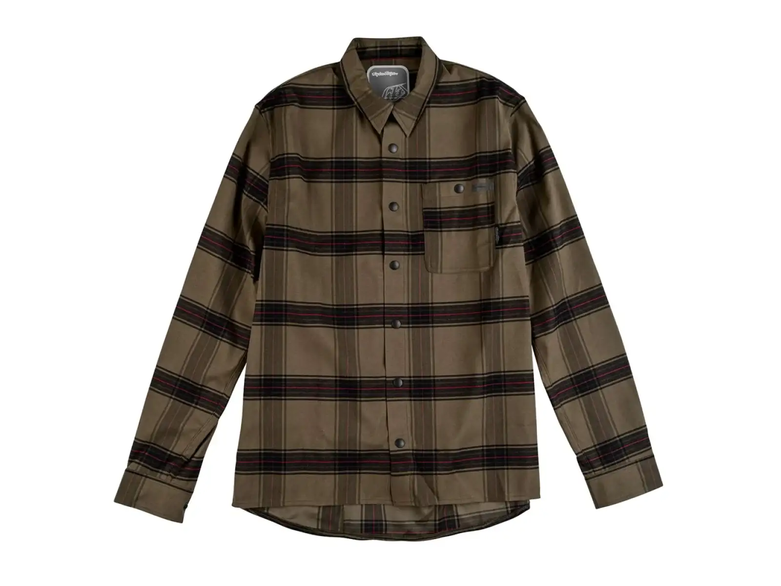 Troy Lee Designs Grind Flannel pánska košeľa Dark Pine.