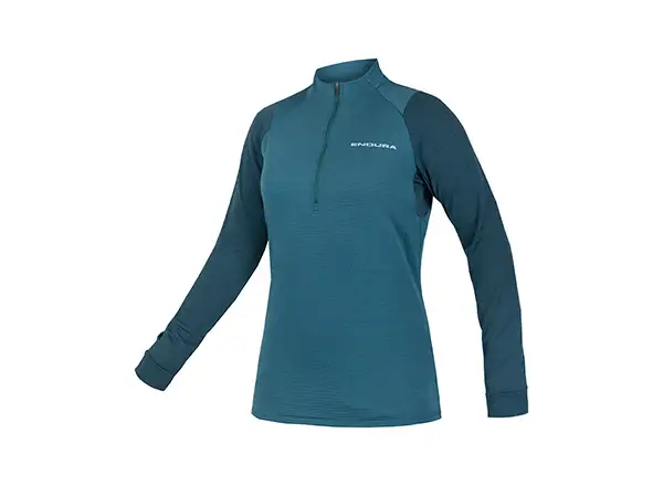 Endura SingleTrack Fleece dámsky dres tmavo šedozelená