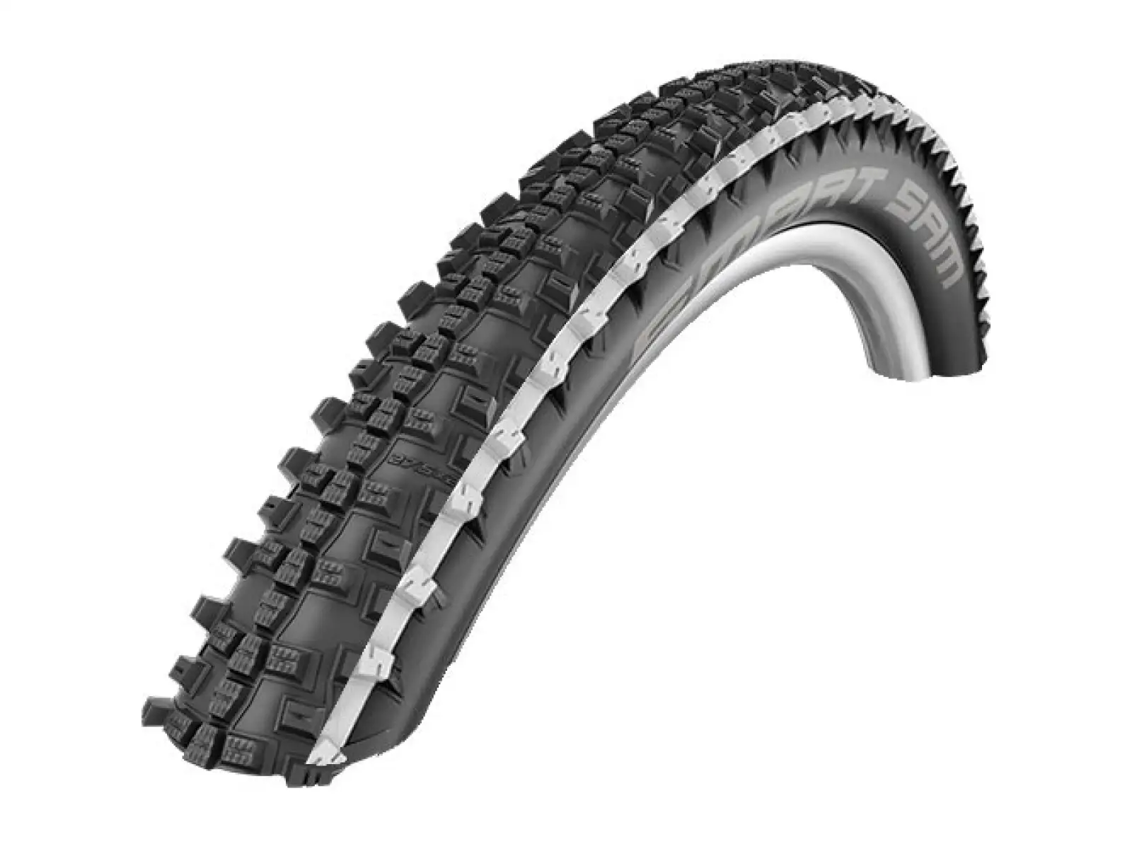 Schwalbe Smart Sam Addix Performance 26x2,25" MTB plášť drôt White Stripes