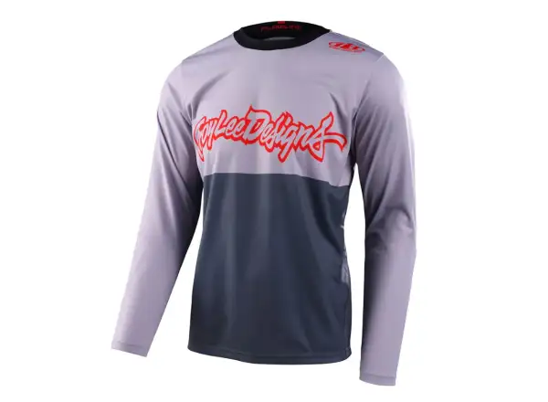 Troy Lee Designs Flowline Scripter pánsky dres s dlhým rukávom charcoal