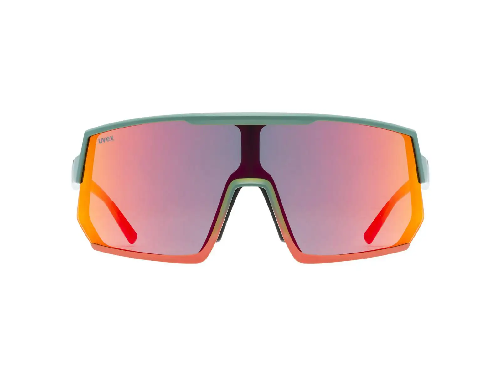Uvex Sportstyle 235 okuliare Moss Green Grapefruit Mat/Mirror Red (Cat. 2)