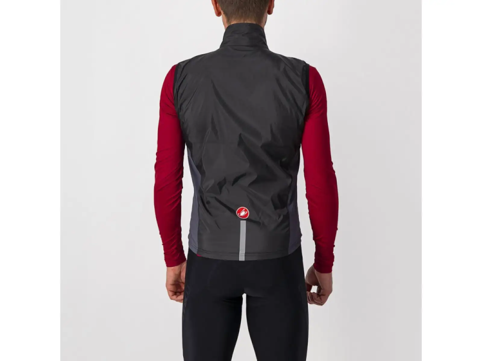 Castelli Squadra Stretch pánska vesta Light Black/Dark Gray