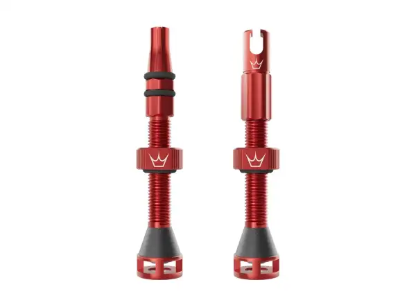 Peatys Holeshot Fast Flow bezdušové ventilky 42 mm Red