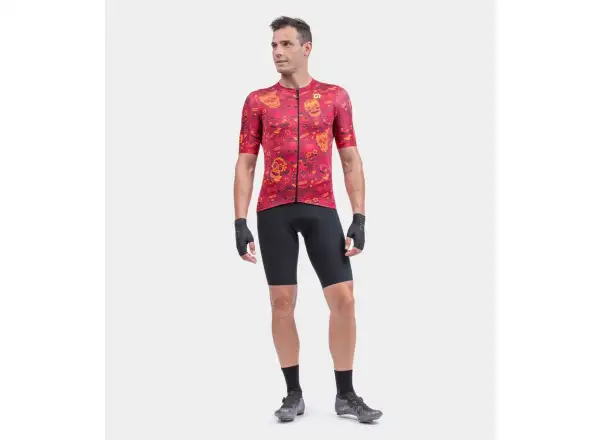ALÉ Solid Mexico pánsky dres krátky rukáv Bordeaux