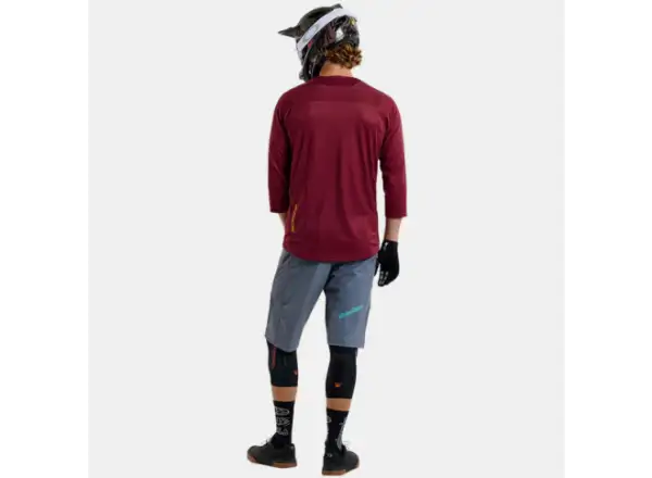 Troy Lee Designs Ruckus Spun pánsky dres 3/4 rukáv Oxblood