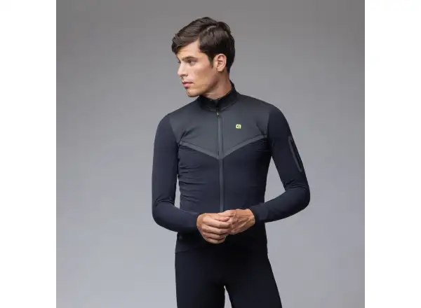 Alé R-EV1 Wool Speed pánska zimná cyklistická bunda Black