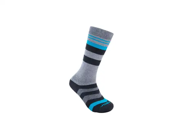 Sensor Slope Merino ponožky sivá/čierna/tyrkysová