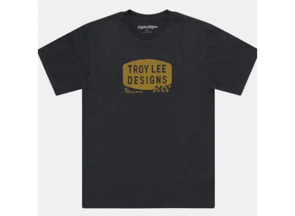 Troy Lee Designs Stamp tričko s krátkym rukávom Black Heather