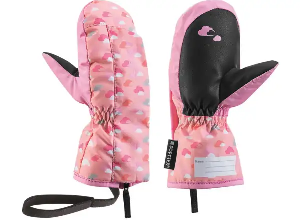 Detské zjazdové rukavice Leki Little Sky Zap Mitt rose/pink